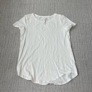Lululemon White athletic shirt